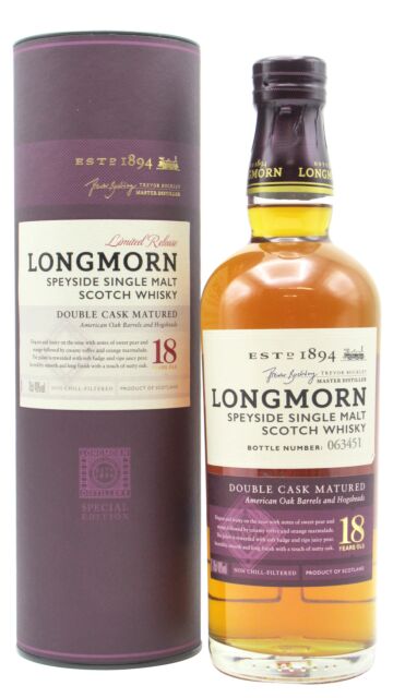 Longmorn - Secret Speyside Single Malt Scotch 18 year old Whisky