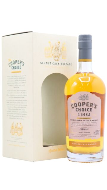 Girvan - Cooper's Choice - Single Bourbon Cask #133087 1992 26 year old Whisky
