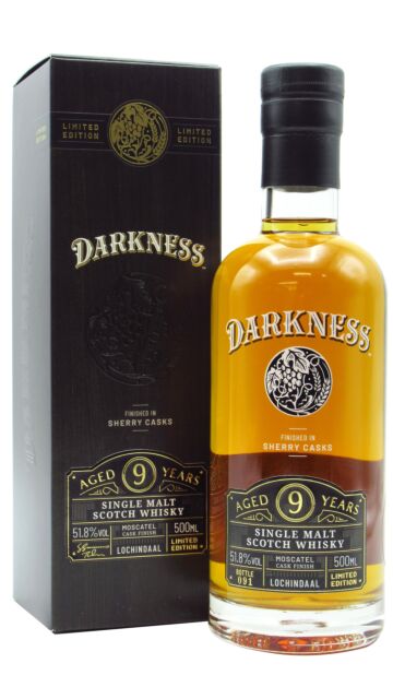 Lochindaal - Darkness - Moscatel Sherry Cask Finish Single Malt Scotch 9 year old Whisky