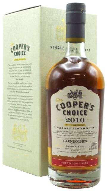 Glenrothes - Cooper's Choice - Single Port Cask #6039 2010 9 year old Whisky