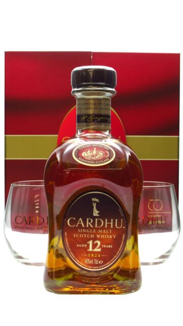 Cardhu - Speyside Single Malt Scotch 12 year old Whisky Glass Pack