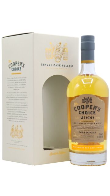 Port Dundas (silent) - Cooper's Choice - Single Rum Cask #9027 2009 10 year old Whisky
