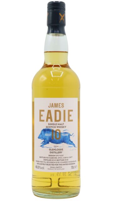 Glenlossie - James Eadie Small Batch Release Single Malt Scotch 2010 10 year old Whisky (UK Exclusive)