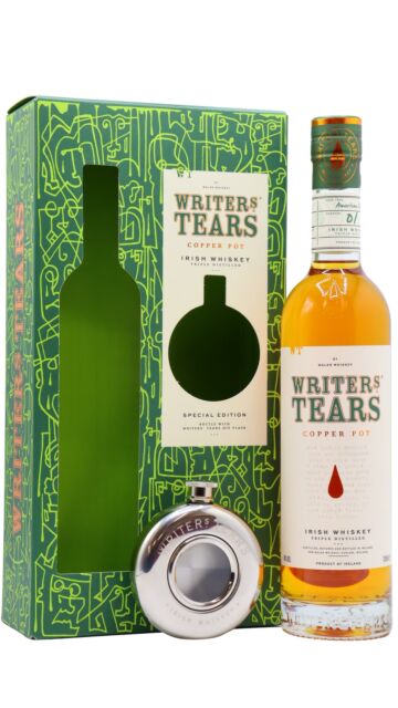 Writers Tears - Copper Pot Irish Whiskey Hip Flask Gift Pack