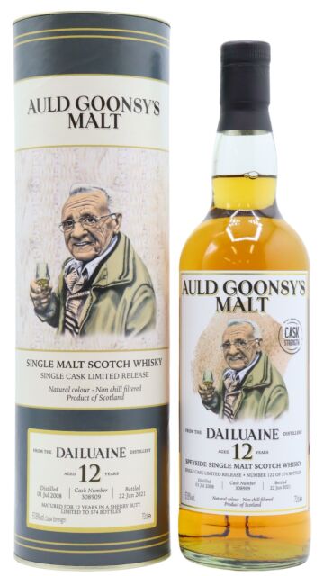 Dailuaine - Auld Goonsy's Single Cask #308909 Single Malt 2008 12 year old Whisky
