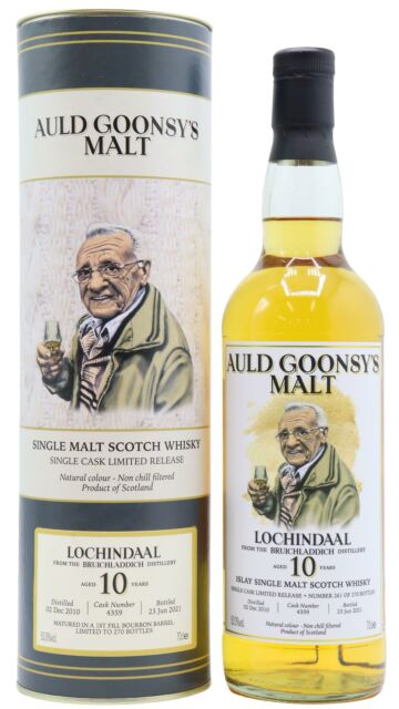 Lochindaal - Auld Goonsy's Single Cask Single Malt 10 year old Whisky