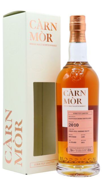 Glentauchers - Carn Mor Strictly Limited Sherry Cask Finish Single Malt Scotch 2010 11 year old Whisky