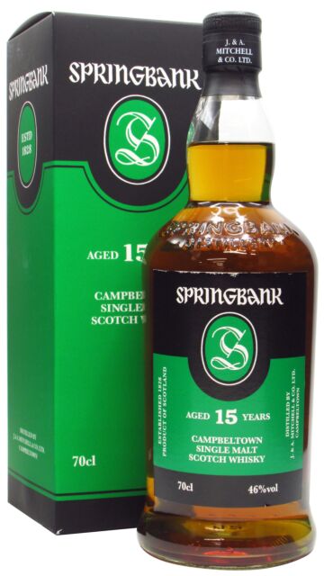 Springbank - Campbeltown Single Malt Scotch 15 year old Whisky (Boxed Edition)