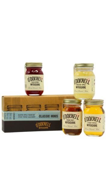 O'Donnell - Tough Nut, Sticky Toffee, Roasted Apple & Wild Berry Moonshine Miniature Gift Pack