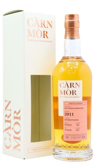 Miltonduff - Carn Mor Strictly Limited Bourbon Cask Finish Single Malt Scotch 2011 10 year old Whisky