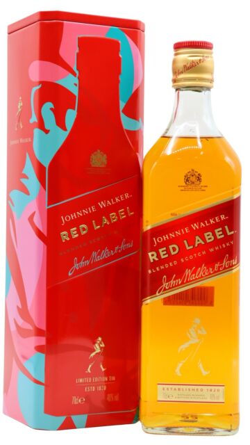Johnnie Walker - Red Label Blended Scotch Whisky & Gift Tin