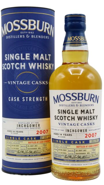 Inchgower - Mossburn Vintage Casks Single Cask 2007 14 year old Whisky