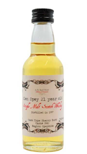 Glen Spey - A.D. Rattray - Single Malt Scotch 1997 21 year old Whisky Miniature
