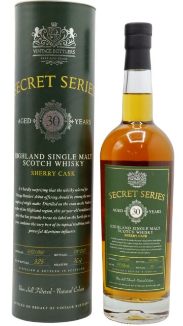 Undisclosed Highlands - Vintage Bottlers - The Secret Series No.1 1990 30 year old Whisky