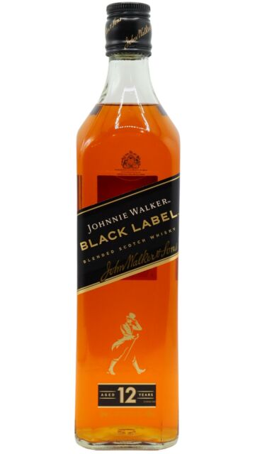 Johnnie Walker - Black Label Blended Scotch 12 year old Whisky (Unboxed)