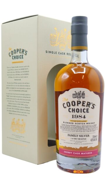 Coopers Choice - Family Silver Single Sherry Cask #VMW51 1984 38 year old Whisky