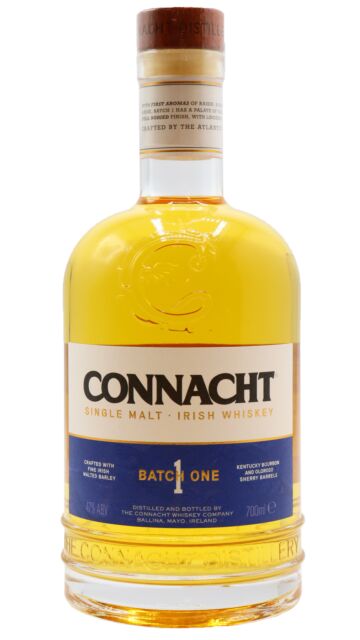 Connacht - Inaugural Release Single Malt Irish 4 year old Whiskey