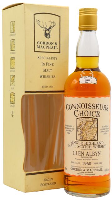 Glen Albyn (silent) - Connoisseurs Choice Single Malt Scotch 1968 23 year old Whisky