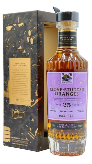 Glenrothes - Wemyss Malts - Clove Studded Oranges Single Sherry Cask 1996 25 year old Whisky