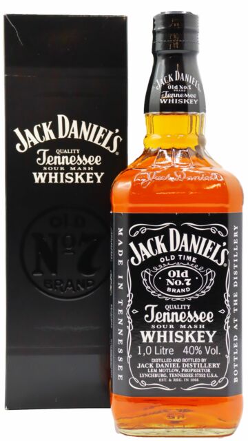Jack Daniel's - Old No. 7 Tennessee Whiskey & Gift Box (2000's Bottling) (1 Litre)