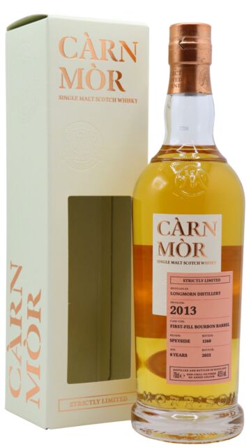 Longmorn - Carn Mor Strictly Limited Bourbon Cask Finish Single Malt Scotch 2013 8 year old Whisky
