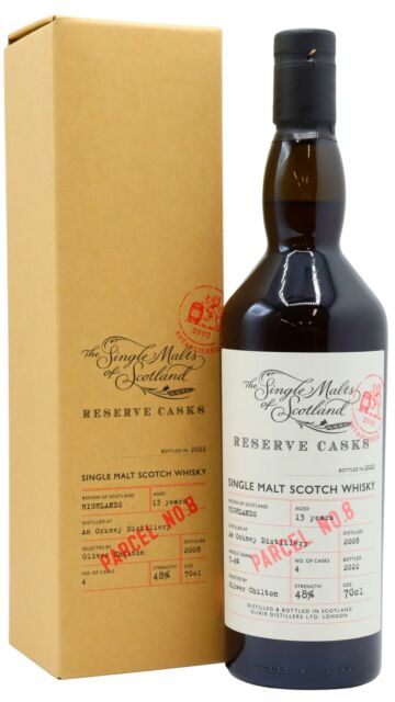 Undisclosed Orkney - Single Malts Of Scotland - Reserve Cask - Parcel #8 2008 13 year old Whisky