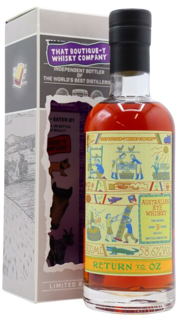 The Gospel - That Boutique-y Whisky Company Batch #1 Australian Rye 3 year old Whiskey