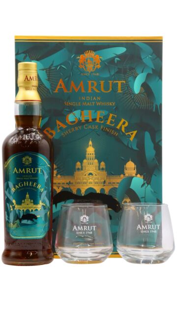 Amrut - Bagheera Sherry Cask Finish Whisky Glass Pack