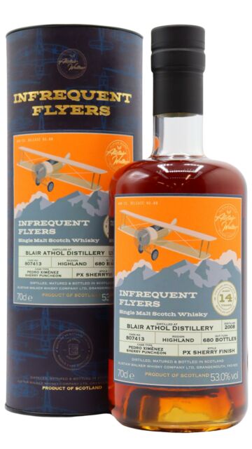 Blair Athol - Infrequent Flyers Single Pedro Ximenez Cask #807413 2008 14 year old Whisky