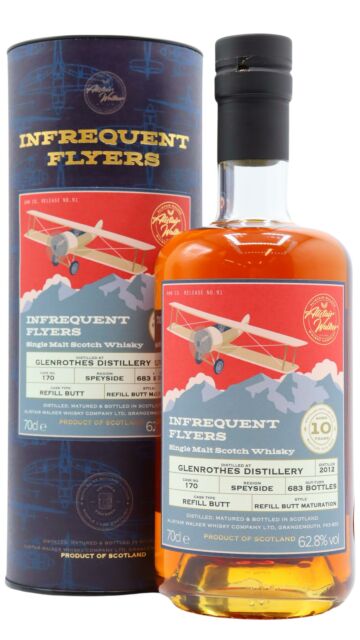 Glenrothes - Infrequent Flyers Single Sherry Cask #170 2012 10 year old Whisky