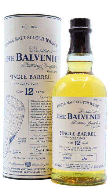 Balvenie - Single Barrel #2826 2010 12 year old Whisky