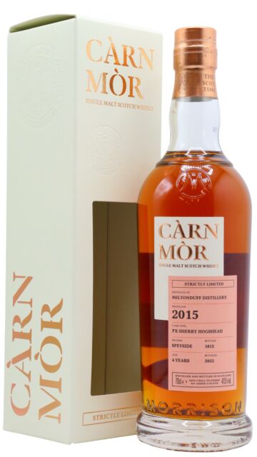 Miltonduff - Carn Mor Strictly Limited Pedro Ximenez Cask Finish Single Malt Scotch 2015 6 year old Whisky