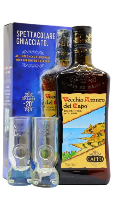Vecchio Amaro Del Capo - Caffo Liqueur Glass Pack