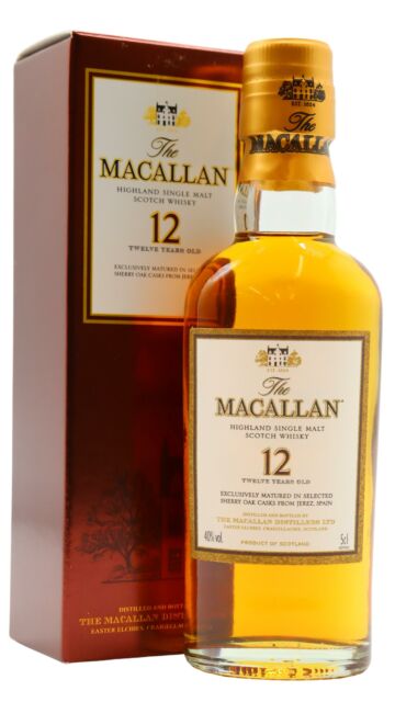 The Macallan - Sherry Oak Single Malt Scotch 12 year old Whisky Miniature