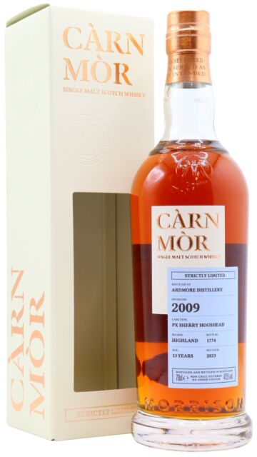 Ardmore - Carn Mor Strictly Limited Pedro Ximenez Cask Finish Single Malt Scotch 2009 13 year old Whisky