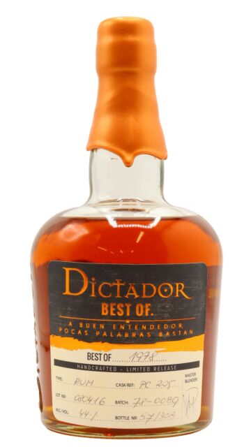 Dictador - Limited Release - Best Of 1978 Rum