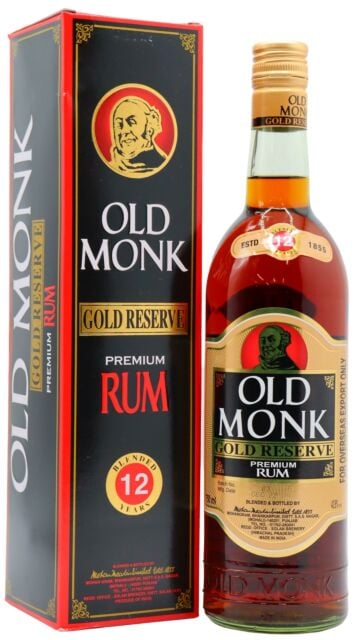 Old Monk - Legend Indian Rum 100cl 42.8% ABV | Hard To Find Whisky | HTFW