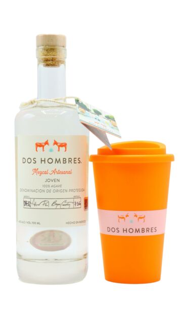 Dos Hombres - Joven Mezcal (Bryan Cranston & Aaron Paul) (Includes Reusable Coffee Cup)