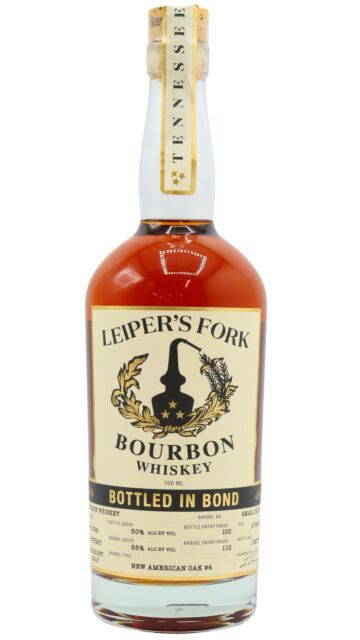 Leiper’s Fork - Bottled In Bond Bourbon 4 year old Whiskey