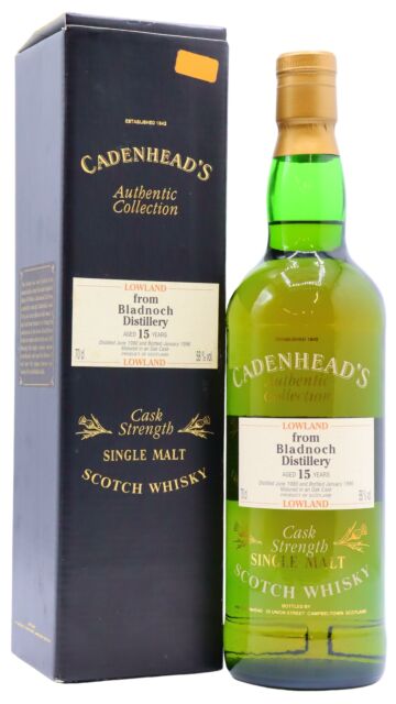 Bladnoch - Cadenhead's Authentic Collection Single Malt Scotch 1980 15 year old Whisky