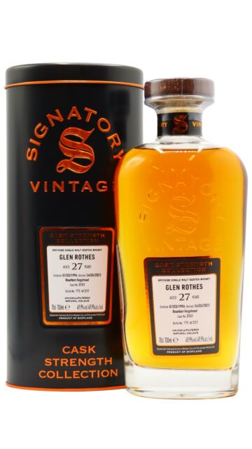 Glenrothes - Signatory Vintage Cask Strength Collection Single Cask #3151 1996 27 year old Whisky