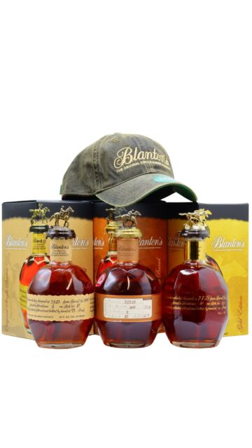 Blanton's - Original, Gold & Straight From The Barrel Kentucky Straight Bourbon Whiskey (Includes Hat)