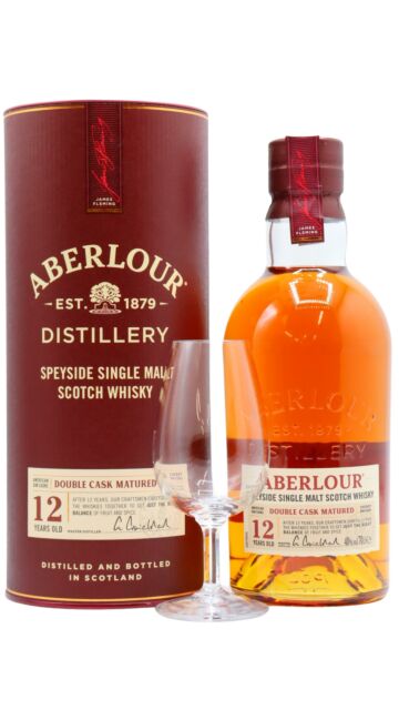 Aberlour - Speyside Single Malt Scotch 12 year old Whisky (Includes Tasting Glass)