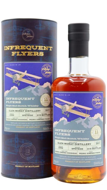 Glen Moray - Infrequent Flyers Single Pedro Ximenez Cask #2352 2011 11 year old Whisky