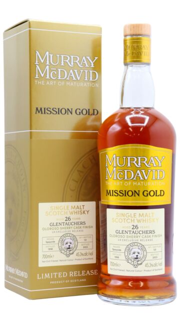 Glentauchers - Murray McDavid Mission Gold Series Oloroso Sherry Cask #1907865 1996 26 year old Whisky (UK Exclusive)