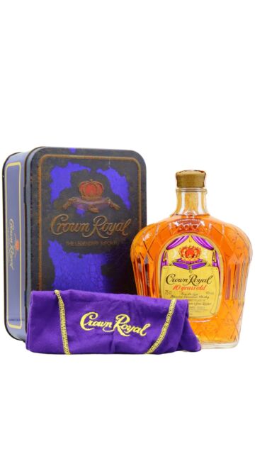 Crown Royal - Fine Deluxe Blended Canadian 10 year old Whisky (1970's Bottling) (75cl)