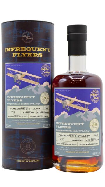 Dumbarton (silent) - Infrequent Flyers Single Pedro Ximenez Cask #174 1997 26 year old Whisky