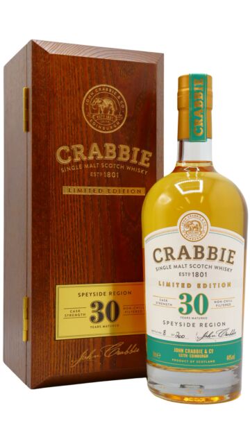 Glenrothes - Crabbie Cask Strength Single Cask Scotch 1992 30 year old Whisky