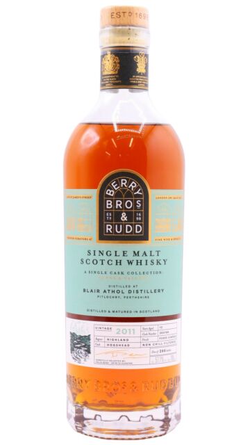 Blair Athol - Glens & Valleys - Berry Bros & Rudd Single Cask #304166 2011 12 year old Whisky