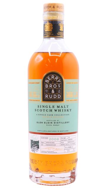 Glen Elgin - Glens & Valleys - Berry Bros & Rudd Single Cask #805333 2008 15 year old Whisky